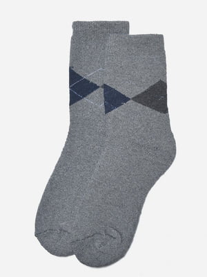 Шкарпетки махрові сірого кольору | 6687664