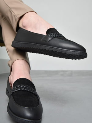 Туфлі-лофери чорного кольору | 6687910