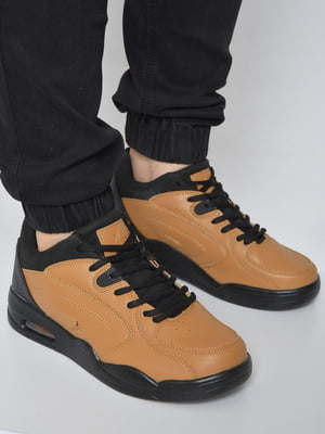 Кросівки світло-коричневого кольору на шнурівці | 6688023