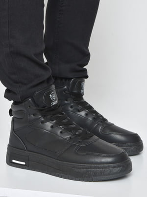 Зимові черевики на хутрі чорного кольору | 6688160