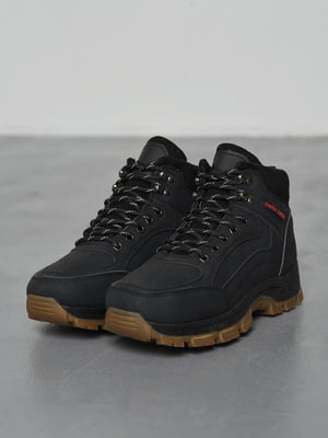 Зимові черевики на хутрі чорного кольору | 6688168