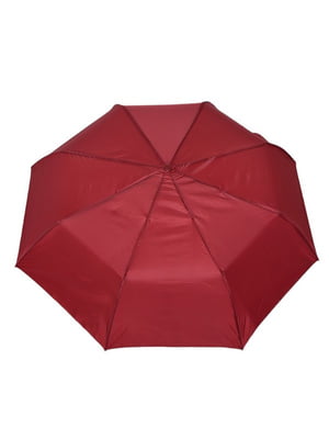Зонт-полуавтомат бордовый | 6688712