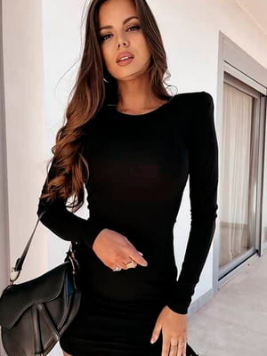 Коктельна сукня чорного кольору | 6694356