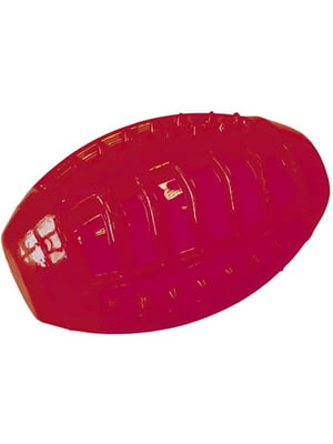 Игрушка для собак Мяч регби красный 10 см | 6655593