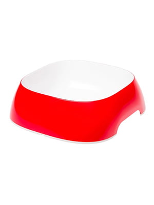Пластикова миска для котів та собак Glam червона L 1,2 л | 6656919