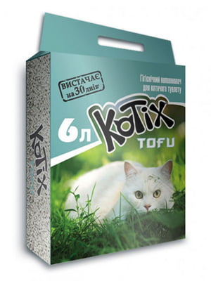 Наповнювач для котячого туалету Tofu Classic соєвий комкуючий 2.55 кг (6 л) | 6694524