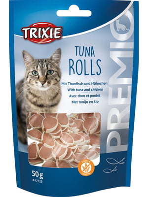 Ласощі для кішок Premio тунець Tuna Rolls 50 гр | 6694543