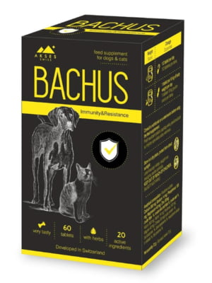 Вітаміни для собак та котів Bachus Immunity&Resistance для зміцнення імунітету 60 табл. | 6694604