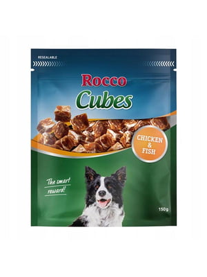 Ласощі Cubes для собак з куркою та рибою 150 г Ціна за 1 кг | 6694694