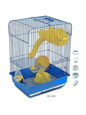 Клітка для гризунів блакитна емаль 30*23*41 см | 6694781