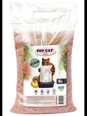 Наповнювач для котячого туалету Tofu соєвий тофу з ароматом персика 6 л | 6694857