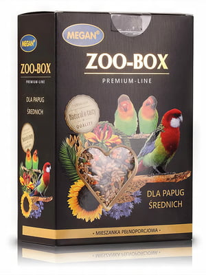 Корм для середніх папуг ZOO-BOX Premium Line 750 г | 6694916