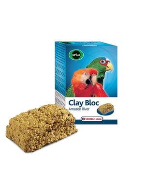 Мінеральний блок з глиною для великих папуг Orlux Clay Bloc Amazon River 550 г | 6695119