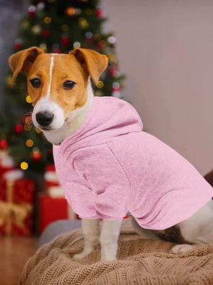 Худі для собак і котів EcoToys Pink розовий S | 6695139