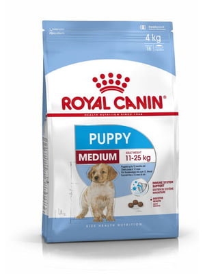 Сухий повнораційний корм Medium Puppy для цуценят середніх порід до 12 місяців 4 кг | 6695166