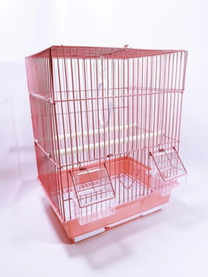 Клітка для птахів рожева 30*23*39 см | 6695202