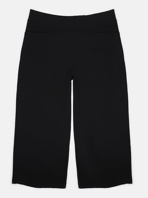 Черные укороченные прямые брюки | 6697148