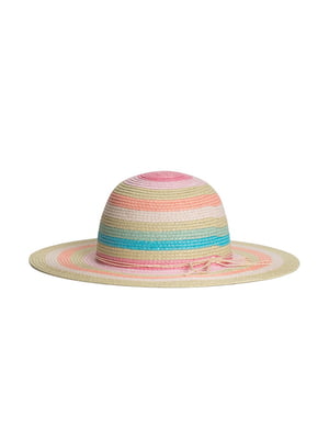 Комбинированная шляпа из плетеной соломки с блестящими нитками | 6697690