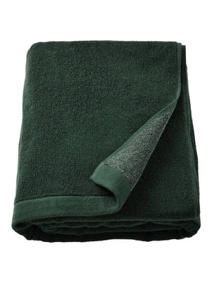 Рушник банний темно-зелений/меланж 100х150 см | 6688999