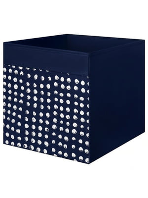 Коробка темно-синій/білий 33х38х33 см | 6689140