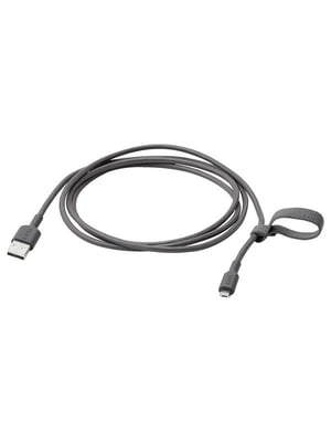 USB-A на USB-micro темно-сірий 1,5 м | 6689467