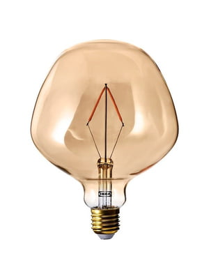 Світлодіодна лампочка E27 120 люмен коричневе прозоре скло дзвонової форми 132 мм | 6689505