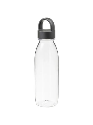365+ Пляшка для води темно-сіра 0,5 л | 6689794