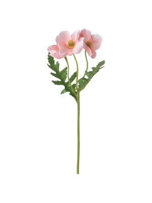 Штучна квітка кімнатний/вуличний/рожевий мак, 27 см  | 6690382