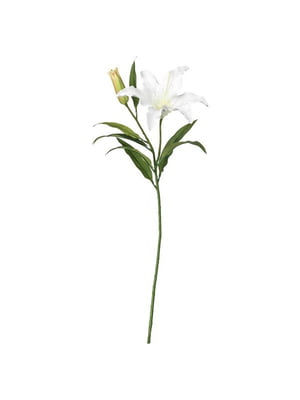 Штучна квітка, лілія/біла, 85 см  | 6690483