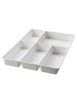 Лоток/коробка для столових приборів білий 31х50 см | 6690818