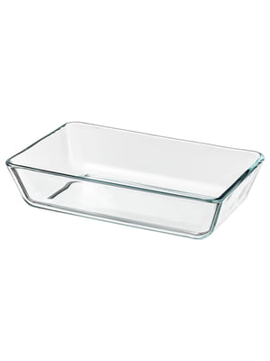 Жароміцний посуд прозоре скло 27х18 см | 6691178