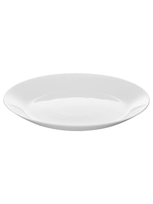 Тарілка білий 19 см | 6691230