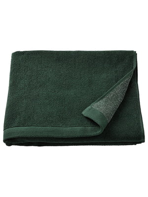 Рушник банний темно-зелений/меланж 70х140 см | 6691404