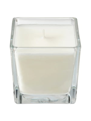 Ароматична свічка в склі свіжа білизна/біла 8 см | 6691787