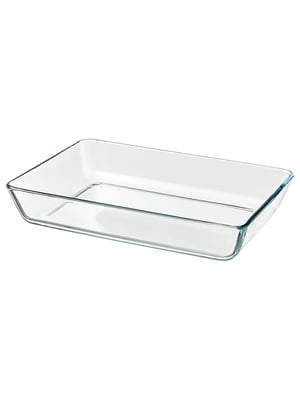 Жароміцний посуд прозоре скло 35х25 см | 6691931