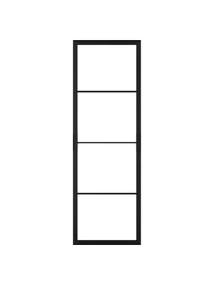 Коробка розсувних дверей чорна 77х231 см | 6692145