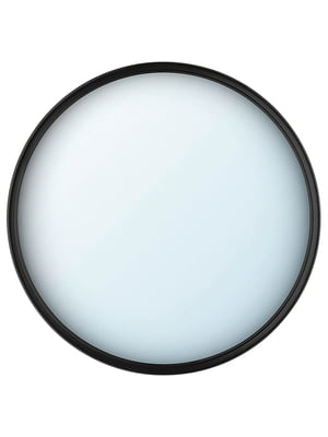 Декоративне опукле дзеркало, чорне, 41 см  | 6692194