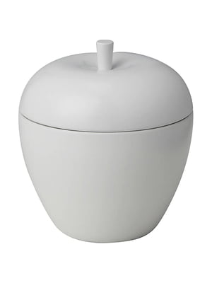 Ароматична свічка в контейнері мет яблуко/яблуко та груша білого кольору 9 см | 6692505