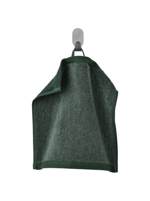 Рушник темно-зелений/меланж 30х30 см | 6692549