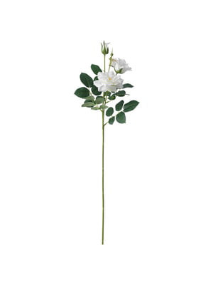 Штучна квітка кімнатна/вулична/троянда біла, 65 см  | 6692661