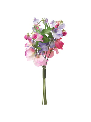 Штучна квітка, кімнатний/зовнішній букет/різнокольоровий запашний горошок, 33 см  | 6692695