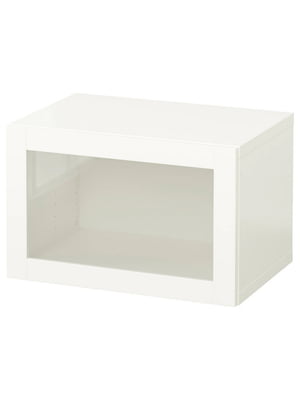 Комбінація настінних шаф, біле/біле прозоре скло Sindvik, 60х42х38 см  | 6692780