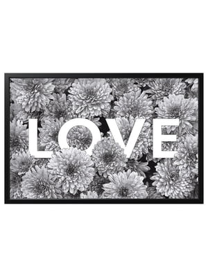 Картина в рамці, квіткова любов/чорна, 118х78 см  | 6692799