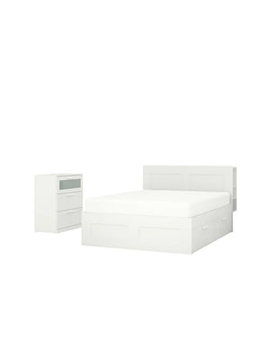Меблі для спальні комплект 2 шт. білі 180х200 см | 6693179