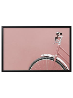 Картина в рамці велосипед/чорна 118х78 см | 6693267