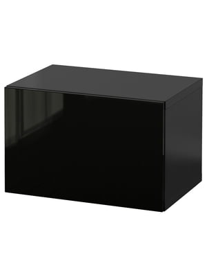 Комбінація настінних шаф чорно-коричневий/Selsviken глянцевий/чорний 60х42х38 см | 6693430