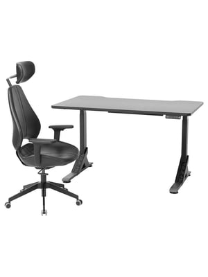 Ігровий стіл і стілець чорний/Grann black 140х80 см | 6693744