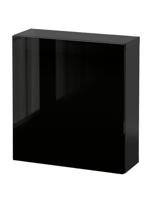 Комбінація настінних шаф, чорно-коричневий/чорний Сельсвікен, 60х22х64 см  | 6694047