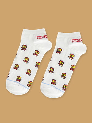 Шкарпетки білі з малюнком | 5631235