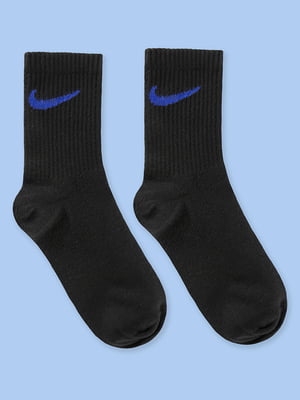 Чоловічі шкарпетки чорного кольору з принтом "Nike" | 6697857